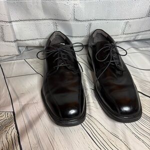 Nunn Bush Comfort Gel Hayden Men's Oxford Dress Black Leather Sz 13